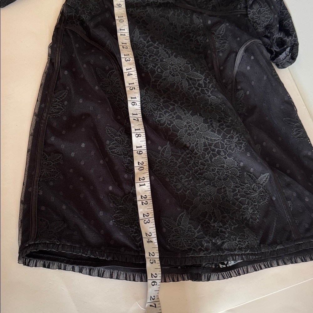 For Love & Lemons Azalea Black Strapless Lace Romantic Witchy Mini Dress size M - Picture 8 of 12